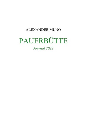 Pauerbütte von Muno,  Alexander