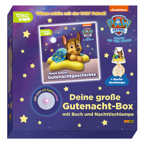 PAW Patrol: Deine große Gutenacht-Box mit Buch und Nachttischlampe von Panini