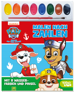 PAW Patrol Malen nach Zahlen – Mit 8 Wasserfarben und Pinsel