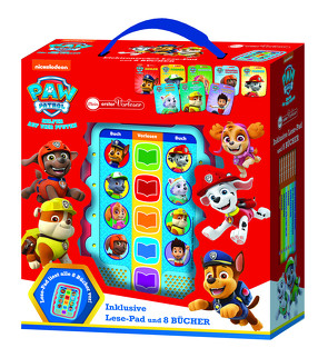 PAW Patrol, Mein Vorleser Junior – Nickelodeon – Elektronisches Lese-Pad mit 8 Hardcover-Büchern