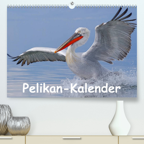 Pelikan-Kalender (Premium, hochwertiger DIN A2 Wandkalender 2023, Kunstdruck in Hochglanz) von Wolf,  Gerald