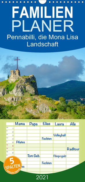 Pennabilli, die Mona Lisa Landschaft – Familienplaner hoch (Wandkalender 2021 , 21 cm x 45 cm, hoch) von Gaymard,  Alain
