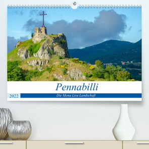 Pennabilli, die Mona Lisa Landschaft (Premium, hochwertiger DIN A2 Wandkalender 2022, Kunstdruck in Hochglanz) von Gaymard,  Alain