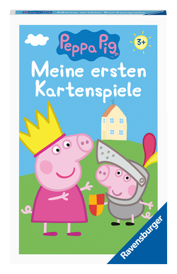 Peppa Pig Meine ersten Kartenspiele von Ravensburger, 20820, Quartett, Schwarzer Peter und Paare suchen, für Peppa-Fans ab 3 Jahren