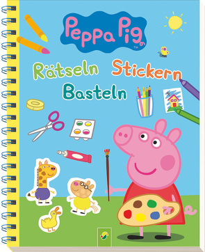 Peppa Pig Rätseln, Stickern, Basteln. Mit 100 farbenfrohen Stickern