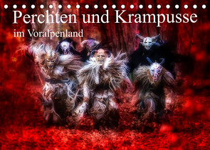 Perchten und Krampusse im Voralpenland (Tischkalender 2023 DIN A5 quer) von Fiedler,  Manfred