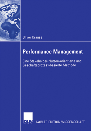 Performance Management von Krause,  Oliver, Mertins,  Prof. Dr. Kai