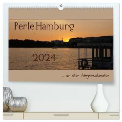 Perle Hamburg (hochwertiger Premium Wandkalender 2024 DIN A2 quer), Kunstdruck in Hochglanz von Flori0,  Flori0