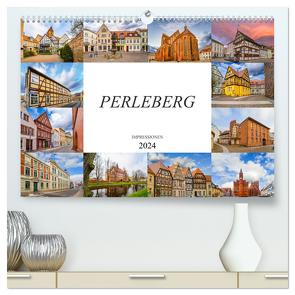 Perleberg Impressionen (hochwertiger Premium Wandkalender 2024 DIN A2 quer), Kunstdruck in Hochglanz von Meutzner,  Dirk