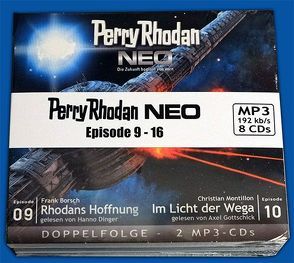 Perry Rhodan Neo 01-08 MP3-CD Bundle von Borsch,  Frank, Dinger,  Hanno, Gottschick,  Axel, Herren,  Marc A., Montillon,  Christian, Perplies,  Bernd, Ritter,  Hermann, Thurner,  Michael Marcus, Vandemaan,  Wim