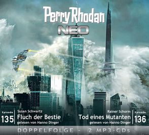 Perry Rhodan NEO MP3 Doppel-CD Folgen 135 + 136 von Dinger,  Hanno, Schorm,  Rainer, Schwartz,  Susan