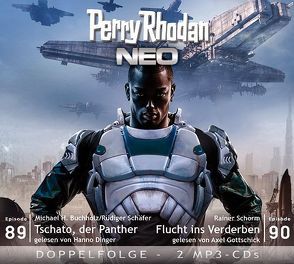 Perry Rhodan NEO MP3 Doppel-CD Folgen 89 + 90 von Buchholz,  Michael H., Dinger,  Hanno, Gottschick,  Axel, Schäfer,  Rüdiger, Schorm,  Rainer