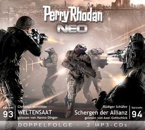 Perry Rhodan NEO MP3 Doppel-CD Folgen 93 + 94 von Christian,  Montillon, Dinger,  Hanno, Gottschick,  Axel, Rüdiger,  Schäfer