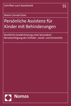 Persönliche Assistenz für Kinder mit Behinderungen von Conrad-Giese,  Maren