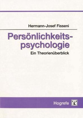 Persönlichkeitspsychologie von Fisseni,  Hermann-Josef