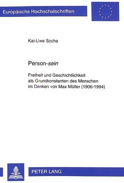 Person-«sein» von Socha,  Kai-Uwe