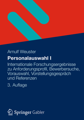 Personalauswahl I von Weuster,  Arnulf