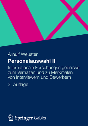 Personalauswahl II von Weuster,  Arnulf