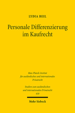 Personale Differenzierung im Kaufrecht von Beil,  Lydia