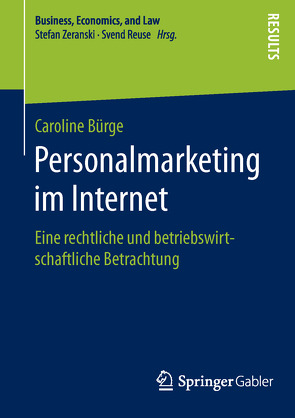 Personalmarketing im Internet von Bürge,  Caroline