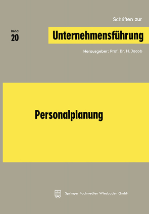 Personalplanung von Jacob,  H.