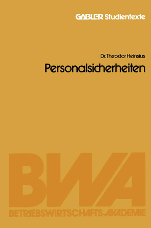 Personalsicherheiten von Heinsius,  Theodor