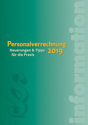 Personalverrechnung 2019 von Luxbacher,  Bernd, Schrenk ,  Friedrich