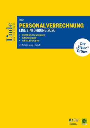 Personalverrechnung: eine Einführung 2020 von Prinz,  Irina