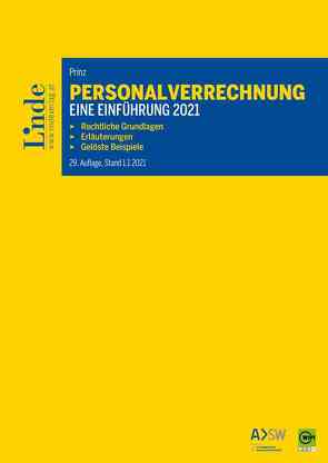 Personalverrechnung: eine Einführung 2021 von Prinz,  Irina