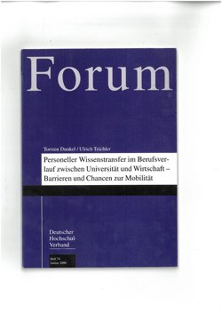 Personeller Wissenstransfer im Berufsverlauf zwischen Universität und Wirtschaft – Barrieren und Chancen zur Mobilität