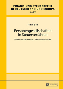 Personengesellschaften in Steuerverfahren von Erm,  Nina