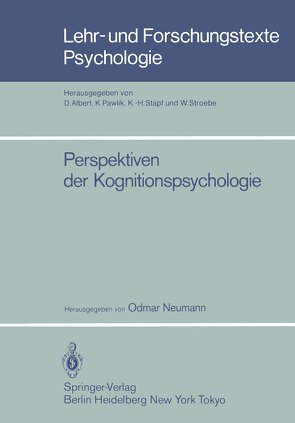 Perspektiven der Kognitionspsychologie von Neumann,  Odmar