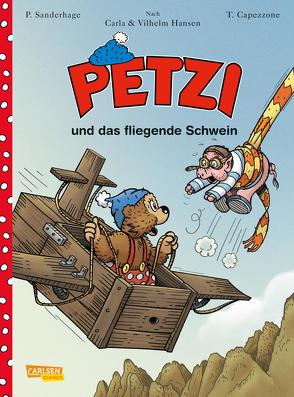 Petzi – Der Comic 2: Petzi und das fliegende Schwein von Capezzone,  Thierry, Sanderhage,  Per