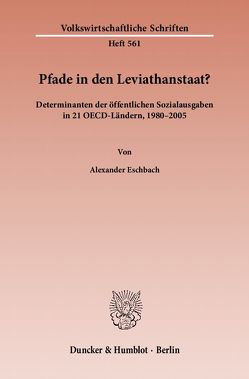 Pfade in den Leviathanstaat? von Eschbach,  Alexander