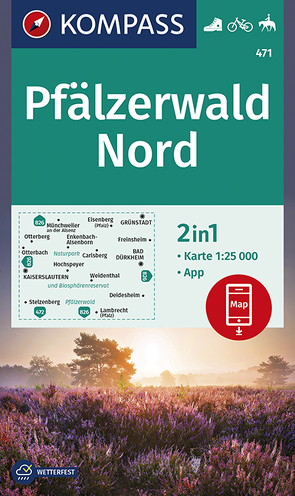 KOMPASS Wanderkarte Pfälzerwald Nord von KOMPASS-Karten GmbH