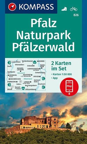 KOMPASS Wanderkarte Pfalz, Naturpark Pfälzerwald von KOMPASS-Karten GmbH