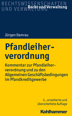 Pfandleiherverordnung von Damrau,  Jürgen