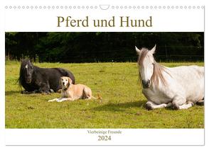 Pferd und Hund – Vierbeinige Freunde (Wandkalender 2024 DIN A3 quer), CALVENDO Monatskalender von Bölts,  Meike