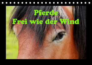 Pferde Frei wie der Wind (Tischkalender 2022 DIN A5 quer) von Wolf,  Jan