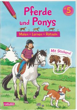 Pferde und Ponys: Malen Lernen Rätseln von Bachmann,  Lena, Vohwinkel,  Astrid