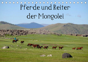 Pferde und Reiter der Mongolei (Tischkalender 2022 DIN A5 quer) von Sys,  Pu