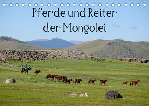 Pferde und Reiter der Mongolei (Tischkalender 2023 DIN A5 quer) von Sys,  Pu