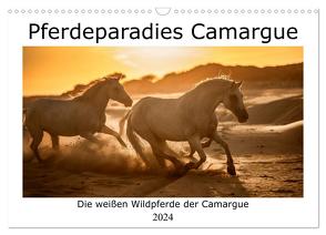 Pferdeparadies Camargue (Wandkalender 2024 DIN A3 quer), CALVENDO Monatskalender von Kassat,  Nicola