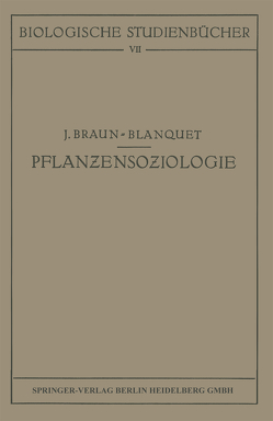 Pflanzensoziologie von Braun-Blanquet,  Josias