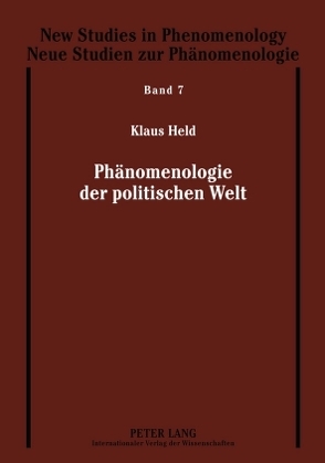 Phänomenologie der politischen Welt von Held Prof. em. Dr.,  Klaus