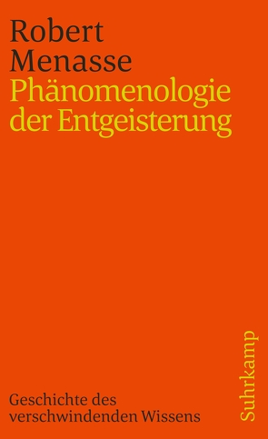 Phänomenologie der Entgeisterung von Menasse,  Robert