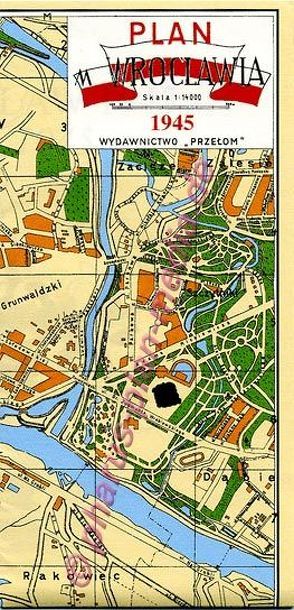 Pharus-Plan Breslau (Wroclaw) 1945