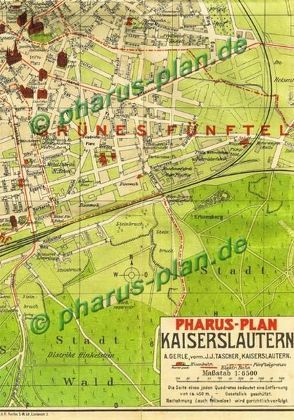 Pharus-Plan Kaiserslautern 1914