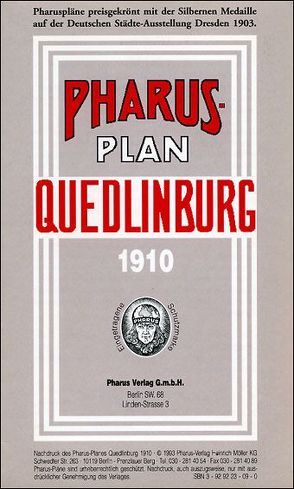 Pharus-Plan Quedlinburg 1910