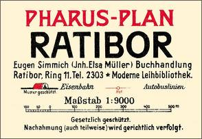 Pharus-Plan Ratibor /Raciborz 1933